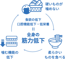 噛めないことによる悪循環